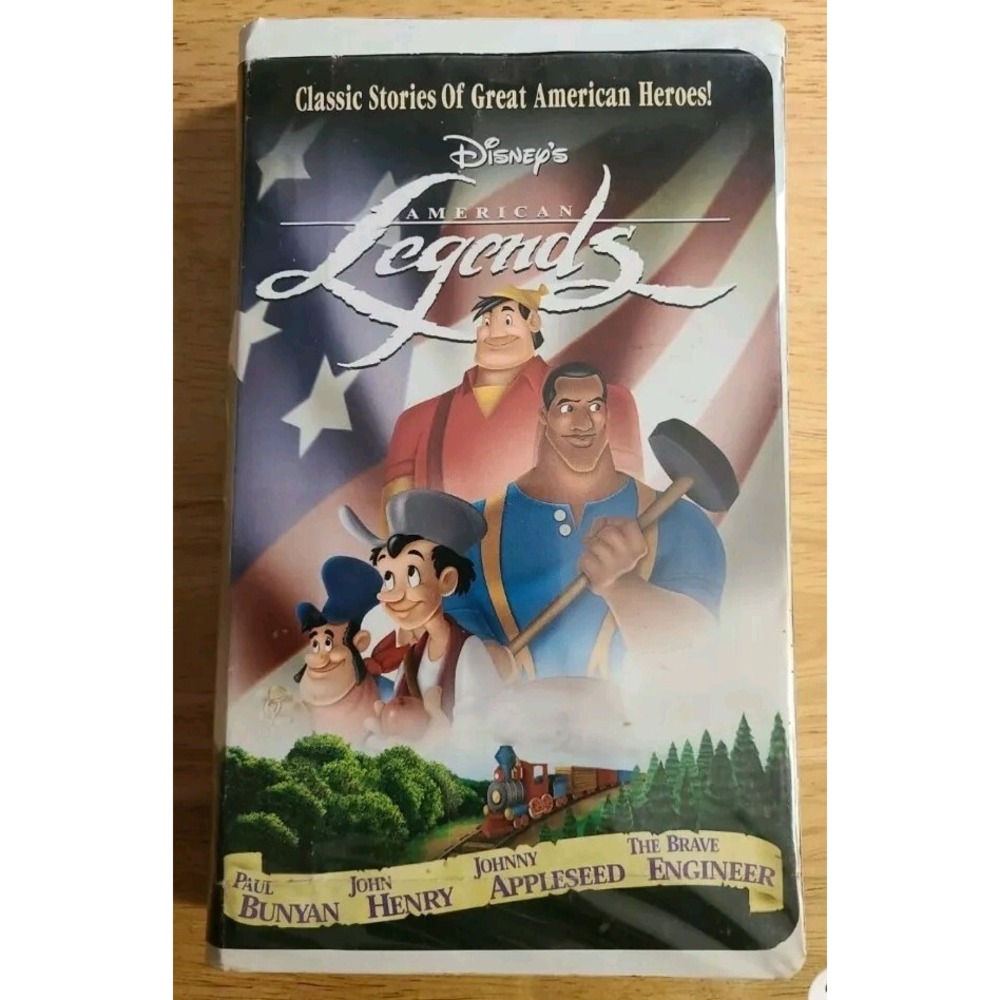 DISNEY'S AMERICAN LEGENDS Vhs Video Tape PAUL BUNYAN John Henry JOHNNY APPLESEED